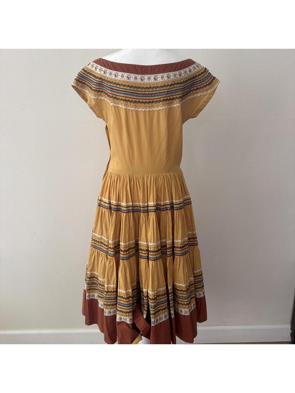 Vintage 1950s Yellow Patio Dress - Picture 6 of 6